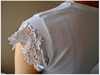  آموزش تصویری تغییر آستین لباس با تور