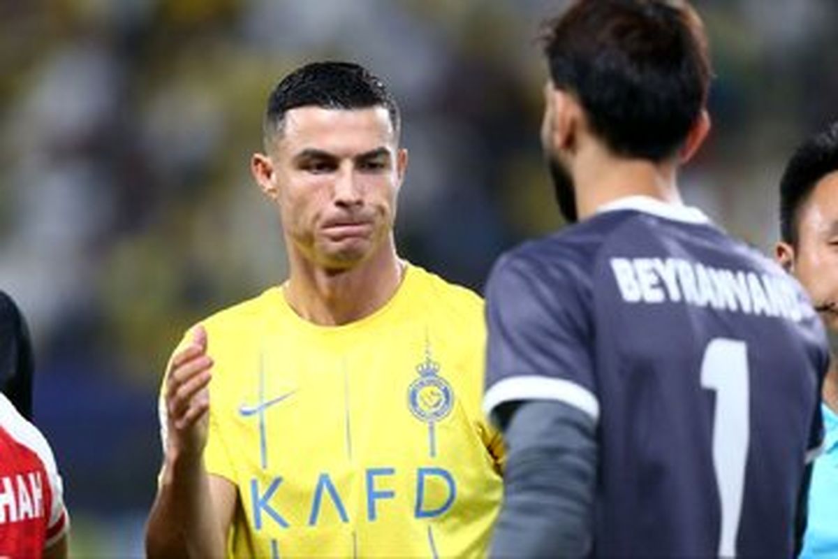 عکس| پیام بیرانوند برای رونالدو پس از اتفاق خطرناک