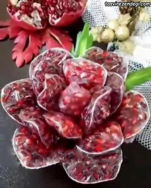 آموزش تزیین انار شب یلدا