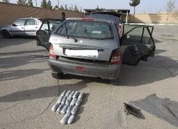 کشف تریاک جاساز شده در باک پراید