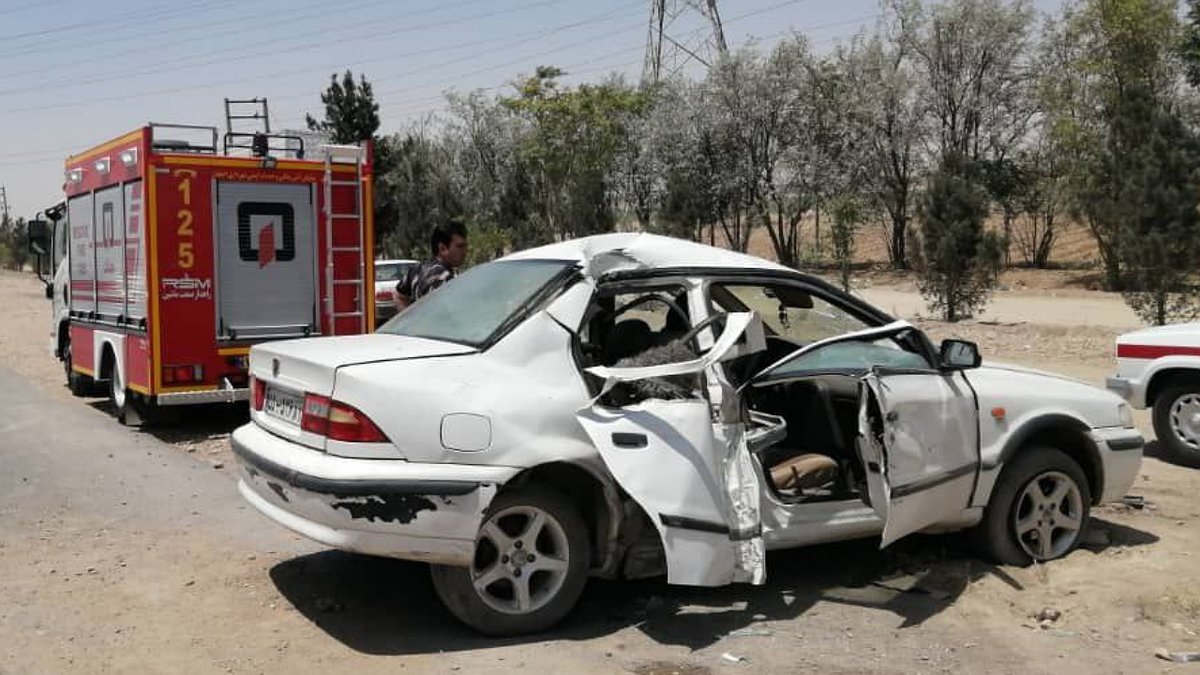 راننده سمند کنترل سرعت و جان خود را از دست داد