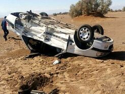 داس مرگ ۳۰درصد فوتی تصادفات در دست واژگونی خودروها
