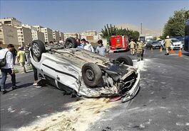 ۷مصدوم در تصادف روز سرد زمستانی 