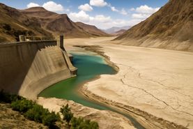 بحران آب در اصفهان: تراز سد زاینده‌رود ۷ متر پایین رفت | تحلیل وضعیت منابع آبی استان در سال ۱۴۰۴