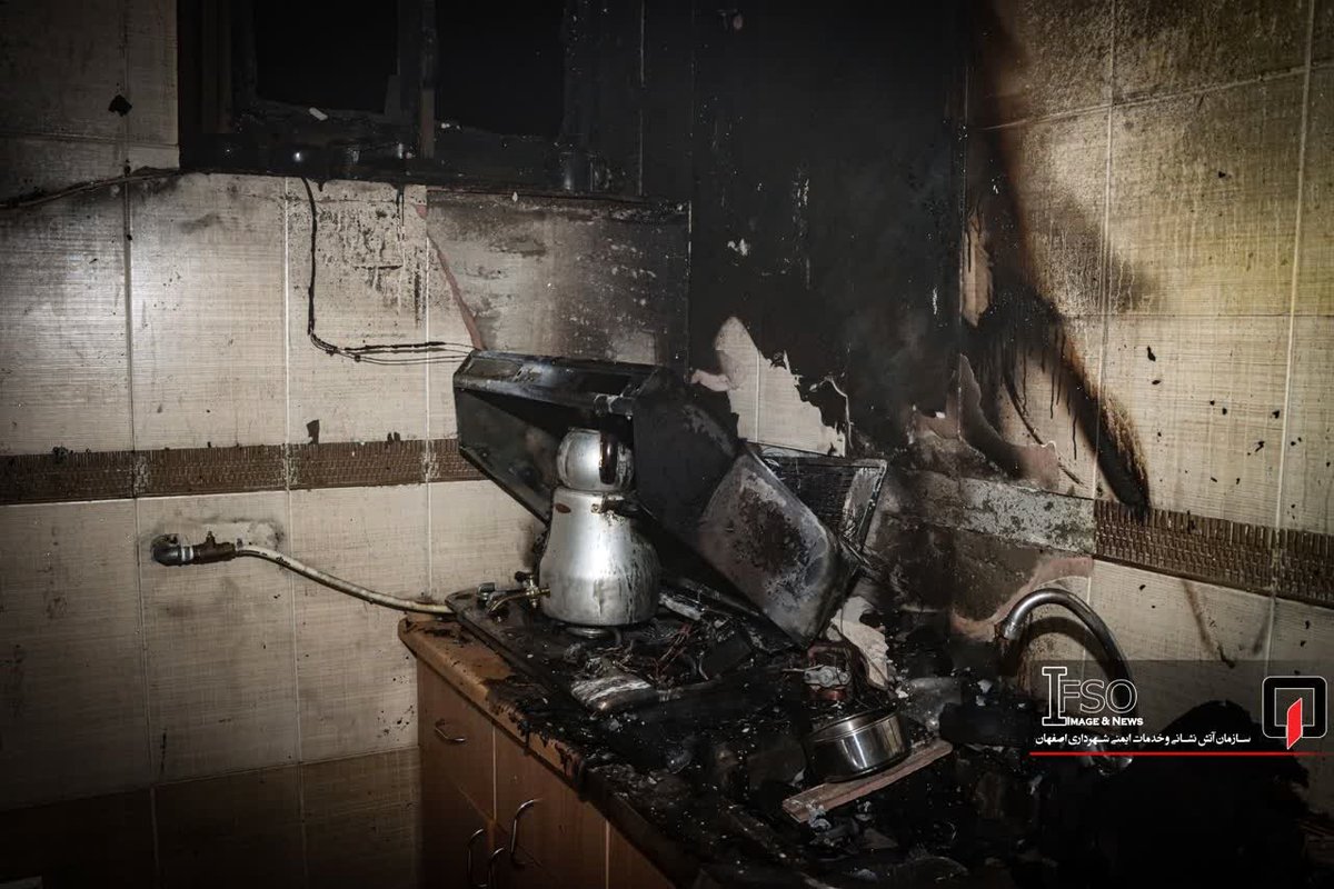 حریق در سالن زیبایی زنانه 